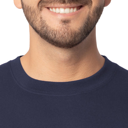 Fruit of the Loom Men's Eversoft Fleece Crewneck Sweatshirts, Moisture Wicking & Breathable, Sizes S-4x Shirt, Navy, 4XL