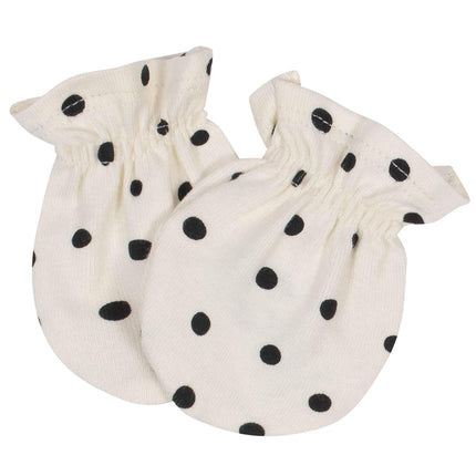 Gerber Baby-Girls 4-Pack Mittens, Ivory,yellow,blue,peach Pink, Newborn