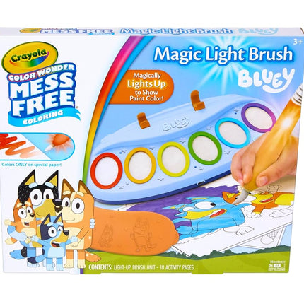 CRAYOLA Bluey Color Wonder Magic Light Brush, Mess Free Painting Station for Kids, Bluey Gift for Kids, Toddler Toys & Activities, Ages 3, 4, 5