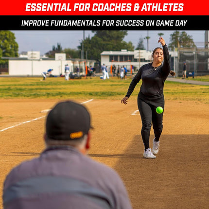 GoSports Plyometric Weighted Balls for Baseball & Softball Training 6 Pack - Variable Weight Balls to Improve Power and Mechanics - Choose Pro or Elite Set