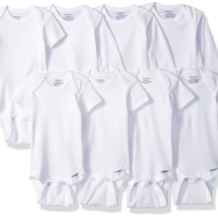Gerber unisex-baby 8-pack Short Sleeve Onesies Bod