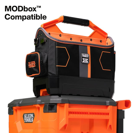 Klein Tools 62202MB MODbox Tool Tote, Part of the MODbox Mobile Workstation, 33 Pockets, Ample Tool Storage, Zipper Pocket for Small Items