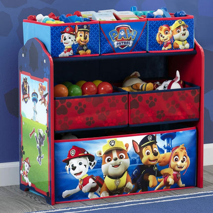Delta Children, Paw Patrol 6-Bin Toy Storage Organiser, Large