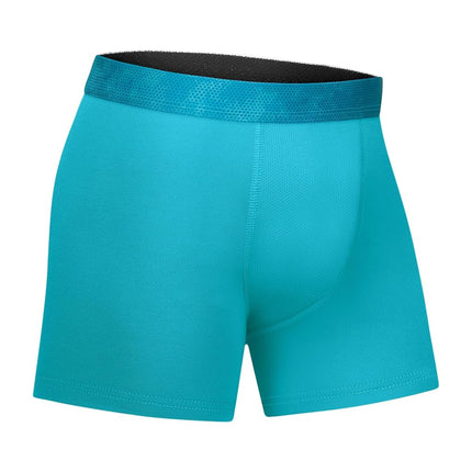 Hanes Boys' Big Performance Tween Boxer Briefs Underwear, Assorted Prints & Solids, 6-Pack, Blue/Grey, Medium