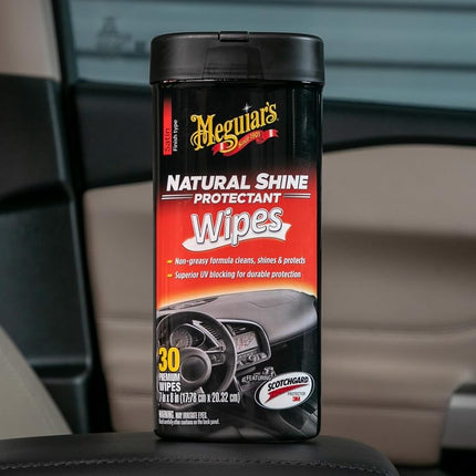 Meguiar's G4100 Natural Shine Protectant Wipe (25 Wipes)