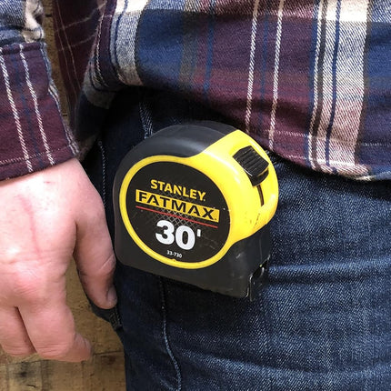 Stanley Tools 33-730 30-Foot-by-1-1/4-Inch FatMax Measuring Tape (3, 30-Feet)