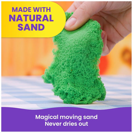 Kinetic Sand, SquishPizza Rising Pizza Playset with 452g Play Sand and 5 Tools, Kids’ Toys for Girls and Boys Aged 5 and up