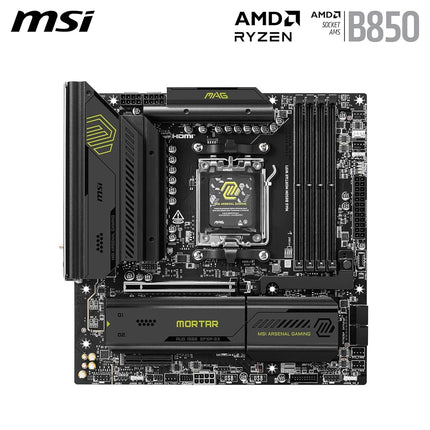MSI MAG B850M MORTAR WIFI Motherboard, mATX - Ryzen 9000/8000/7000, AM5