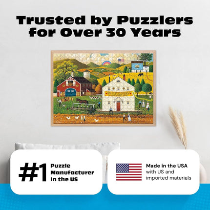 Buffalo Games – 500 Piece Charles Wysocki House Movers Jigsaw Puzzle Colorful Puzzle for Adults – Precision-Cut Pieces, Beautiful Artwork, and Hours of Relaxing Fun