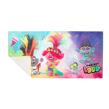 Franco Kids Super Soft Cotton Beach Towel, 58 in x 28 in, Trolls World Tour