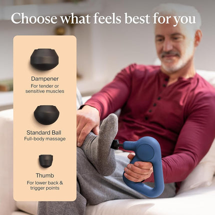 Therabody Theragun Relief Handheld Percussion Massage Gun (Navy)
