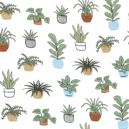 Hudson Baby Funda de Algodón para Cambiador de Bebé Unisex, Plantas, Talla Única