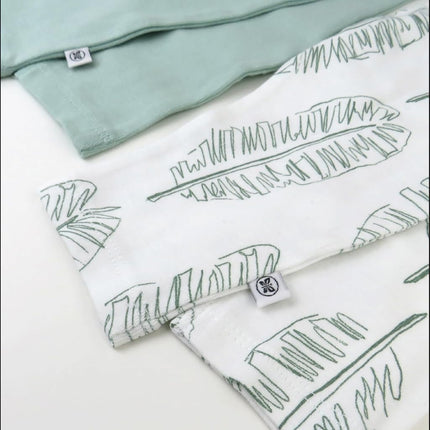 HonestBaby Multipack Harem Pants Roomy Fit Pull on Bottoms 100% Organic Cotton for Infant Baby Boys, Girls, Unisex, 3-Pack Pattern Play, 18 Months