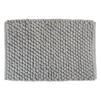 Tapis de bain en chenille ultra douce en microfibre peluche de DII, à placer devant la douche, la coiffeuse, la baignoire, l'évier et les toilettes, 17 x 24 - Gris uni