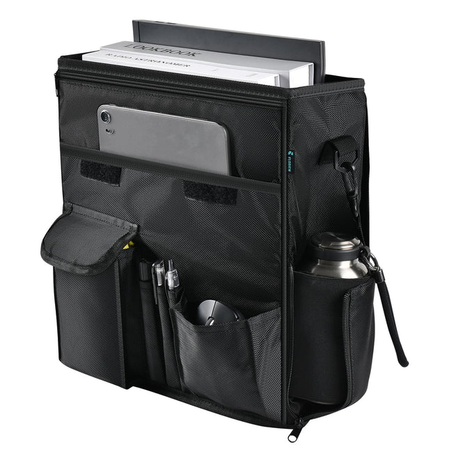 FLORICH Car Front Seat Organizer, Car Laptop Holder Backseat Organizer for Work, Automatic Document Holder Multi-Pocket Storage Organizer, Car Seat Back Storage Bag with Cup Holder