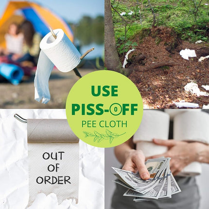 CIRCE CARE Pee Cloth: Silver Infused Pee rag for Women who Pee Outdoors, Reusable Absorbent Wipes, Ecofriendly alt. to Toilet Paper, Female Urination Solution for Camping, Hiking (2pcs Galaxy)