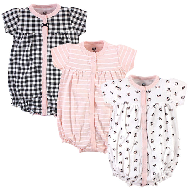 Hudson Baby Unisex Baby Cotton Rompers, Ladybug, 9