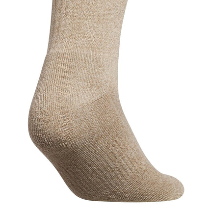 adidas Men's Select Basketball Socks, Khaki Three/White/Crystal Linen Beige, 12