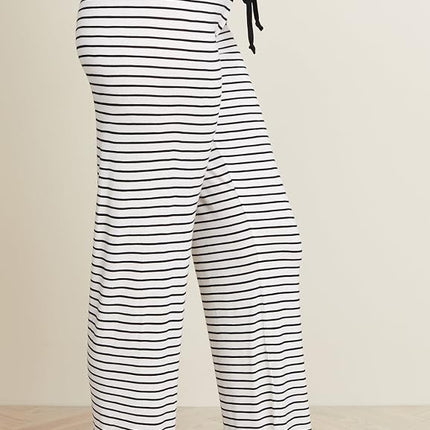 PJ Salvage Women's Basics Lounge Pant Pajama Bottom, Rayon Stripe, Large