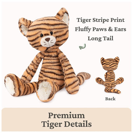 GUND Take-Along Friends, Effe Tiger Plush Stuffed Animal for Ages 1 and Up, Orange/Black, 15"