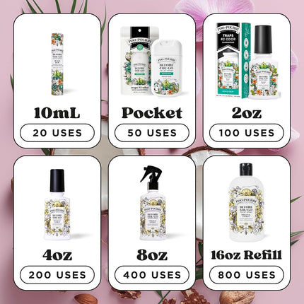 Poo-Pourri Before-You-Go Toilet Spray, Beach Bum, 1 Fl Oz Pocket Travel Size - Coconut, Orchid and Toasted Praline