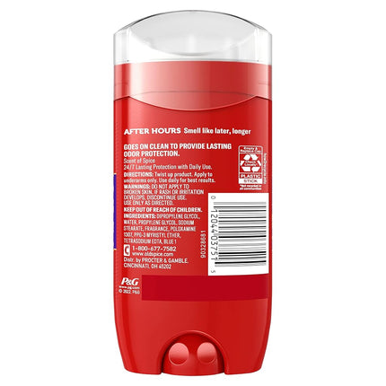 Old Spice Red Zone Collection After Hours Scent Men's Deodorant 3 Oz