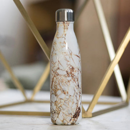 S'well CGEL-17-B17 Insulated Thermal Drinking Bottle, 500 ml, Calacatta Gold