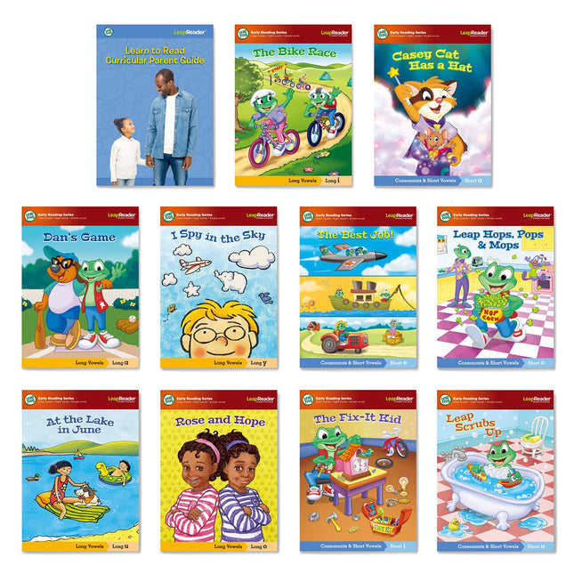 LeapFrog LeapReader Mega Pack de 10 libros para aprender a leer