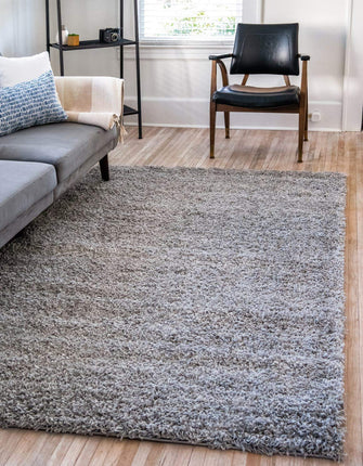 Unique Loom Solo Solid Shag Collection Area Rug- M