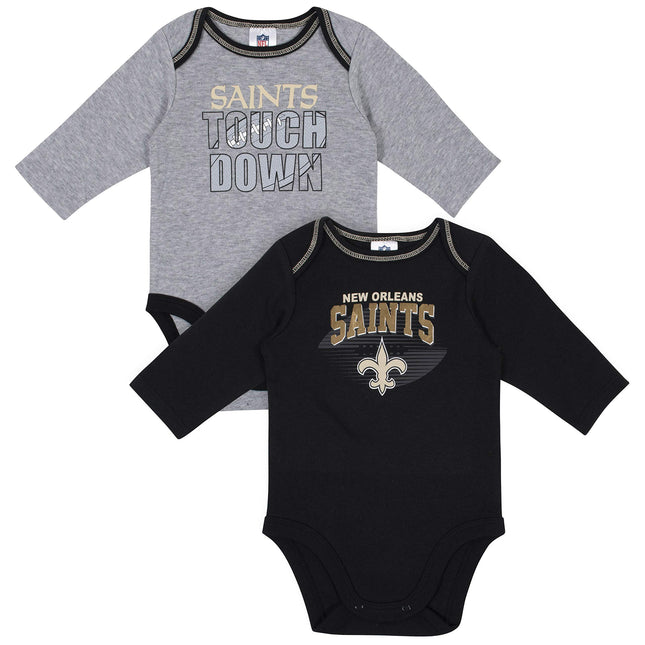 Gerber Unisex Baby NFL 2 Pack Long Sleeve Onesie B