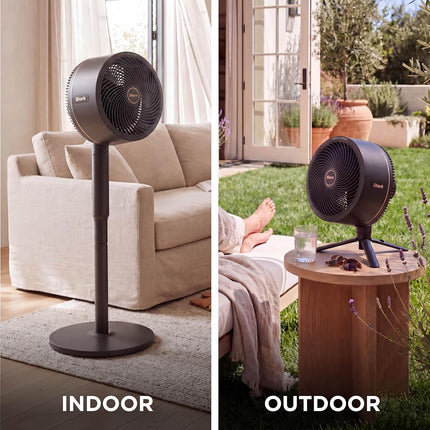 Shark FlexBreeze Pedestal & Tabletop Oscillating Fan with Remote, Indoor & Outdoor, Portable, Corded & Cordless with InstaCool Misting Attachment, White, FA222WH