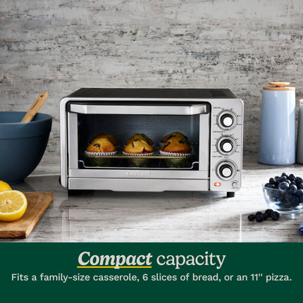 Cuisinart TOB-40 Horno Tostador con Asador Custom Classic, Negro