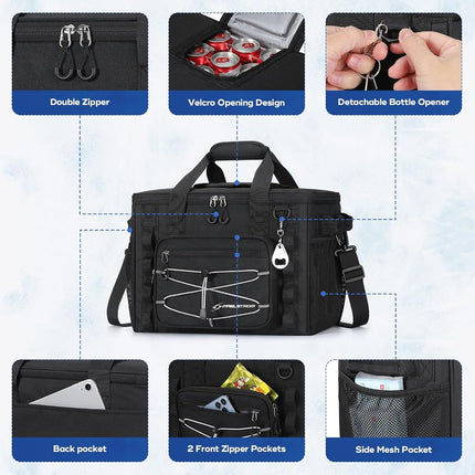 Maelstrom 30Can Collapsible Soft Cooler Bag, Leakproof Insulated Ice Chest
