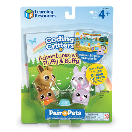 Learning Resources Coding Critters Pair-A-Pets Aventures avec Fluffy et Buffy
