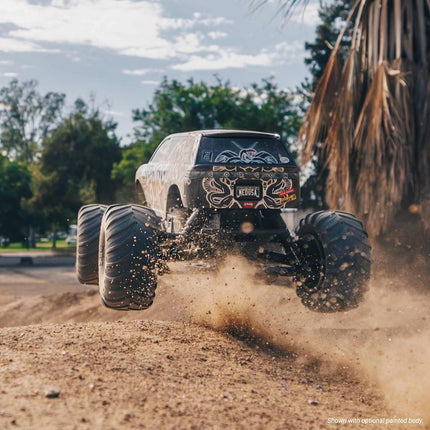 ARRMA 1/10 Gorgon 2WD RTA Kit Brushed Monster Truck (Battery & Charger Included), Clear, ARA3230SKT2