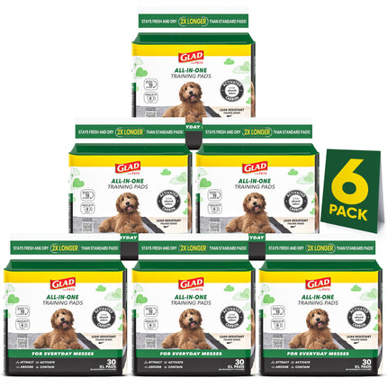 Glad for Pets Jumbo-Size Charcoal Puppy Pads | Bla