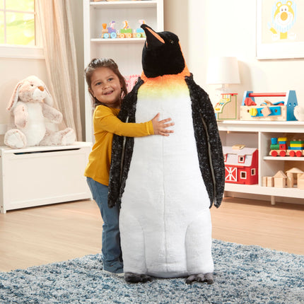 Melissa & Doug Peluche de pingüino emperador gigante (realista, 1 metro de altura), varios