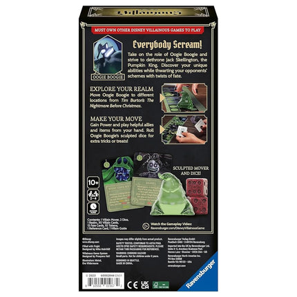 Ravensburger Disney Villainous Filled with Fright - Strategy Board Game - Join Oogie Boogie, Lock, Jack Skellington, and More - Award-Winning Line - Ages 10+