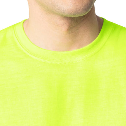 Fruit of the Loom Men's Eversoft Cotton Sleeveless T Shirts, Breathable & Moisture Wicking with Odor Control, Sizes S-4x Undershirt, Muscle-2 Pack-Safety Green, Large (Pack of 2)