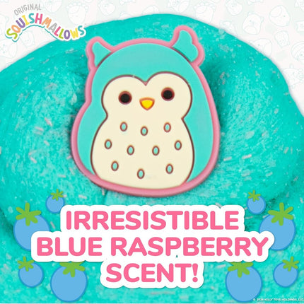 Original Squishmallows Winston The Owl Premium Scented Slime, Blue Raspberry Scented, 2 Fun Add Ins, Pre-Made Slime for Kids, Great 6 Year Old Toys, Super Soft Squishy Toy, 8 oz.