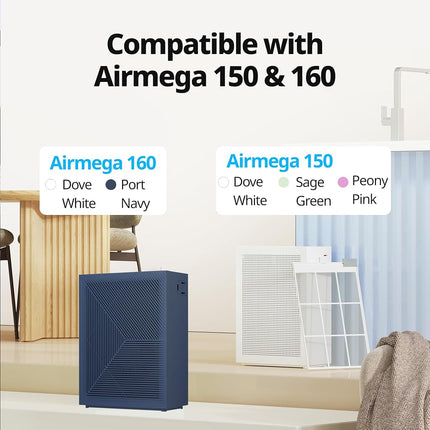 Coway Airmega 150 Air Purifier Replacement Filter Set, Green True HEPA and Active Carbon Filter, AP-1019C-FP