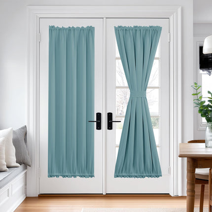 Deconovo Blackout Door Curtain for Glass Doors & S