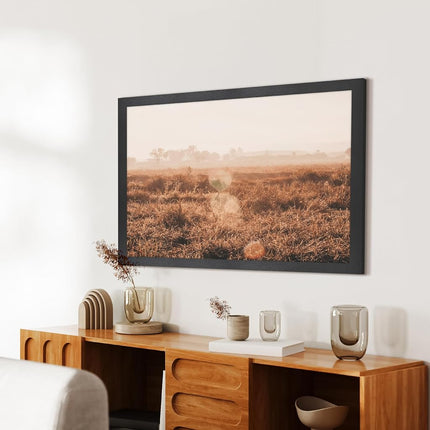 MCS Studio Gallery 46x61 cm (18x24 in) Poster Frame Black Woodgrain, Vertical & Horizontal Wall Hanging Large Picture Frame for Photos, Posters & Art Prints (1-Pack)