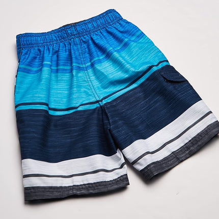 Kanu Surf Maillot de Bain de Plage séchage Rapide UPF 50+ Garçon Line Up, Impact Navy, 7