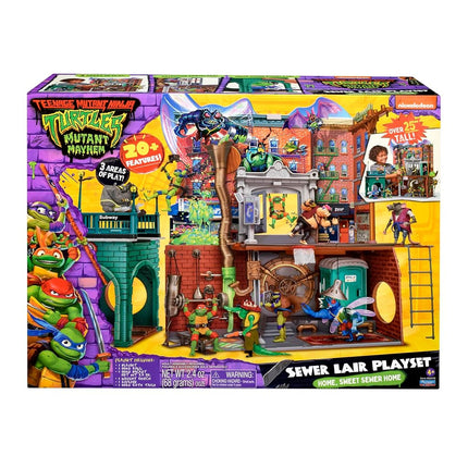Teenage Mutant Ninja Turtles: Mutant Mayhem Sewer Lair Playset. Ideal present for boys 4 to 7 years and TMNT fans!