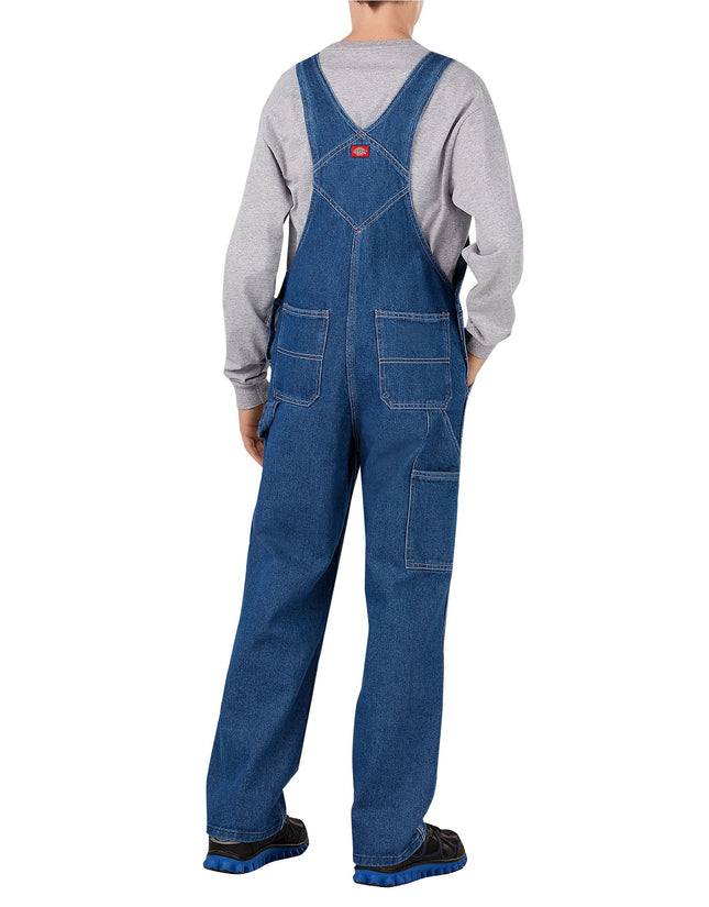 Dickies Boys Denim Bib Overall, Stone Washed Indigo Blue, 18-20
