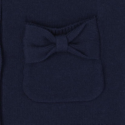 The Children's Place Baby Girls' and Toddler Bow Pocket Cardigan, Tidal Single, 5T
