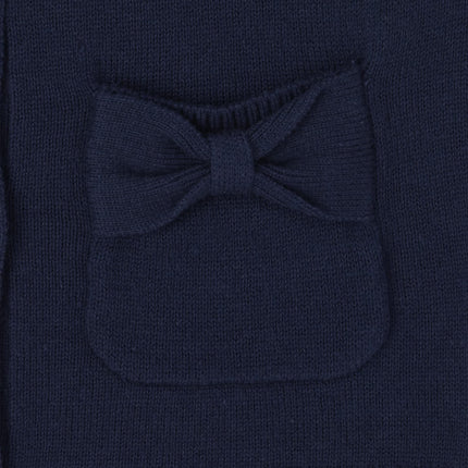 The Children's Place Baby Girls' and Toddler Bow Pocket Cardigan, Tidal Single, 5T
