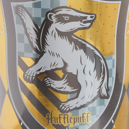 Spoontiques - Harry Potter Tumbler - Hufflepuff Foil Cup with Straw - 20 oz - Acrylic - Yellow