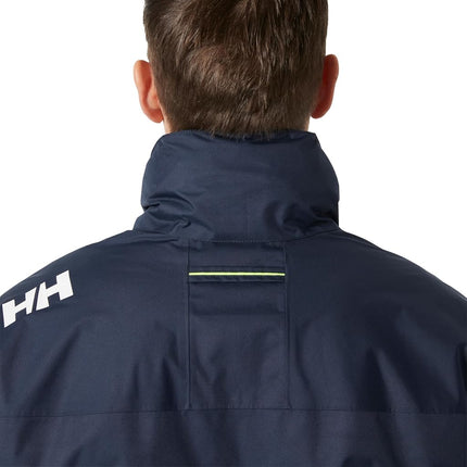 Helly Hansen Men's Crew Hooded Midlayer Jacket, Navy 2.0, XL
